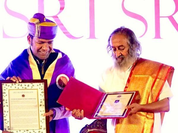 Odisha: Sand artist Sudarsan Pattnaik awarded honorary doctorate from Sri Sri University